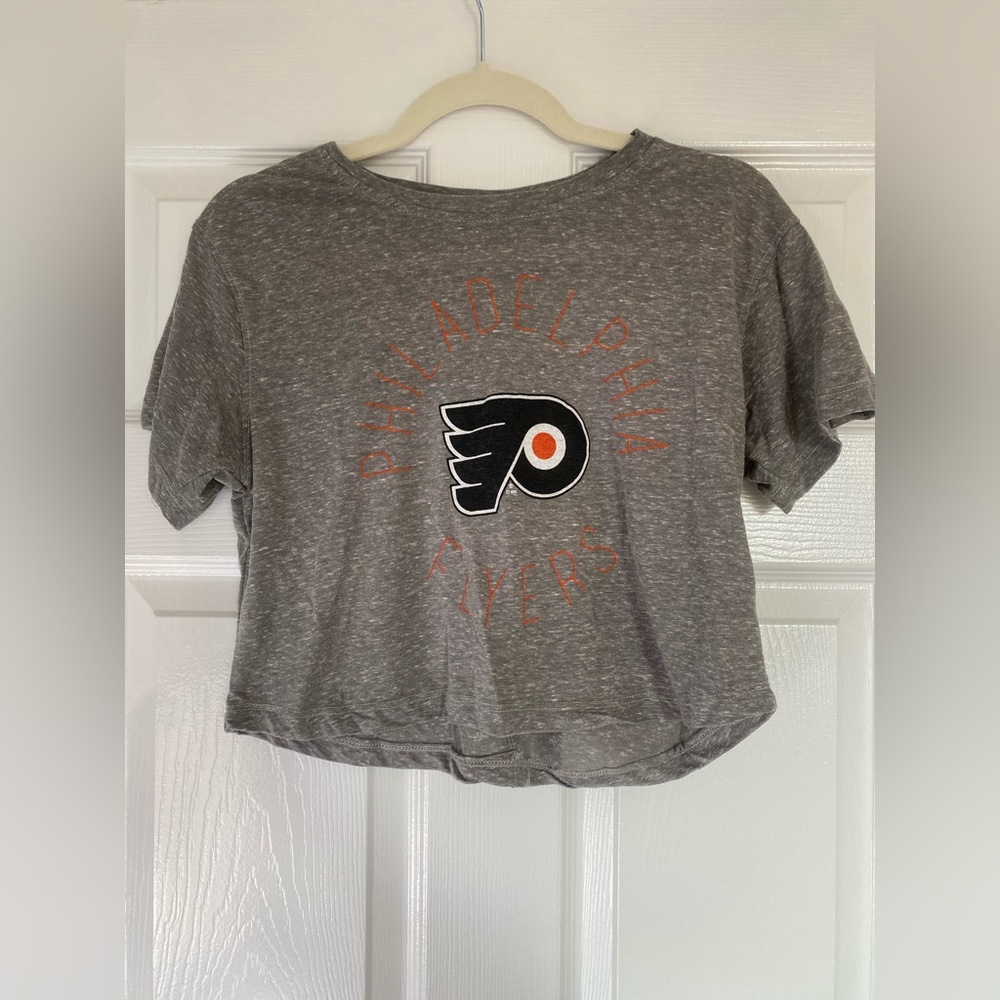 PHILADELPHIA FLYERS WOMENS GREY KNOBI SHORT SLEEVE T-SHIRT
